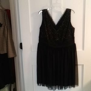 Dress Barn Collection Black Dinner Dress 14W